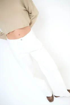 Outlet KIKISIX PANTA CARGO CON 3 TASCONI PANNA