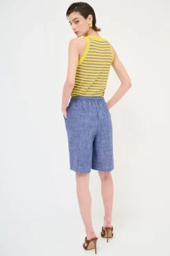 Best KIKISIX PANTA VISCOSA/LINO BERMUDA CON COULISSE JEANS