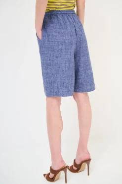 Best KIKISIX PANTA VISCOSA/LINO BERMUDA CON COULISSE JEANS