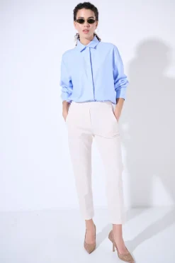 Clearance KIKISIX PANTALONE BASIC CON ELASTICO DIETRO BURRO