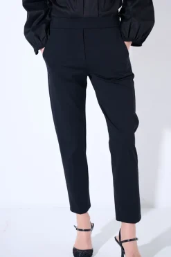 Hot KIKISIX PANTALONE BASIC CON ELASTICO DIETRO NERO
