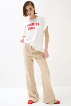 Best KIKISIX PANTALONE BIELASTICO BEIGE