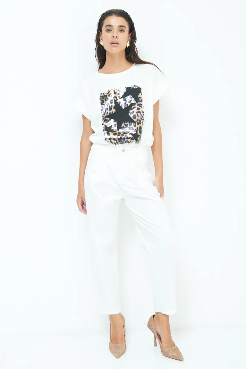 Discount KIKISIX PANTALONE CARROT CON PINCE BURRO