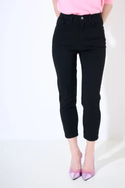 Discount KIKISIX PANTALONE CINQUE TASCHE NERO