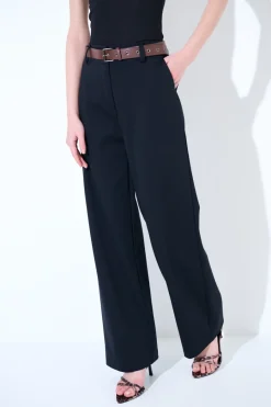 Online KIKISIX PANTALONE DRITTO CON CINTURA NERO