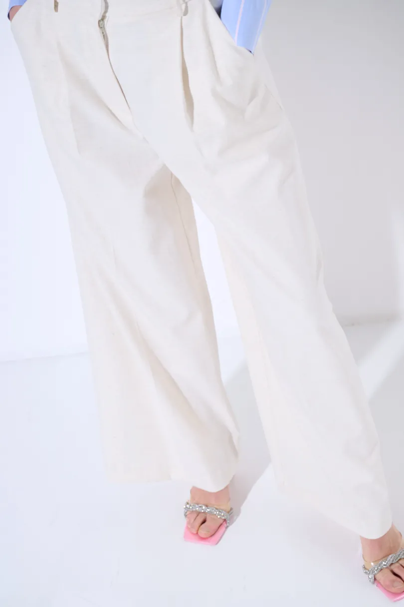 Best KIKISIX PANTALONE SPIGATO CON PINCE PANNA