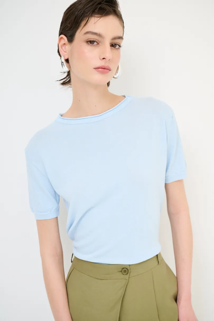 Hot KIKISIX PARICOLLO MEZZA MANICA ACQUA