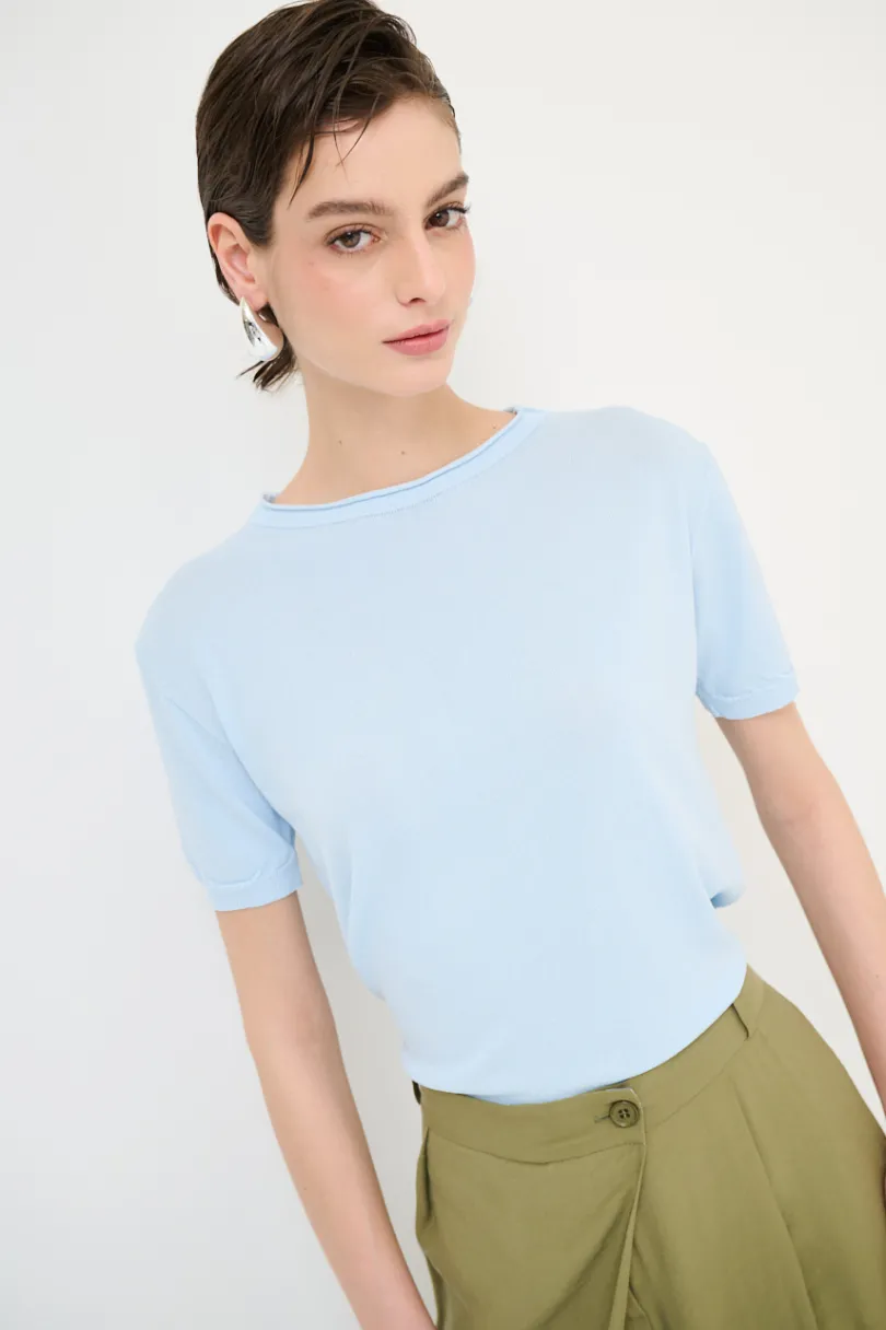 Hot KIKISIX PARICOLLO MEZZA MANICA ACQUA