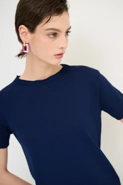 Sale KIKISIX PARICOLLO MEZZA MANICA BLU