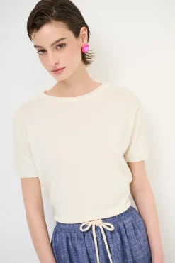 Fashion KIKISIX PARICOLLO MEZZA MANICA BURRO