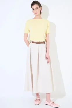 Discount KIKISIX PARICOLLO MEZZA MANICA GIALLO