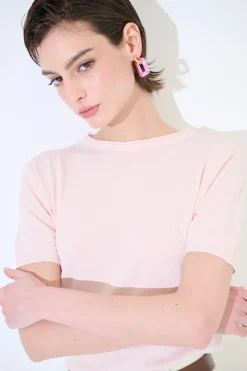 Online KIKISIX PARICOLLO MEZZA MANICA ROSA