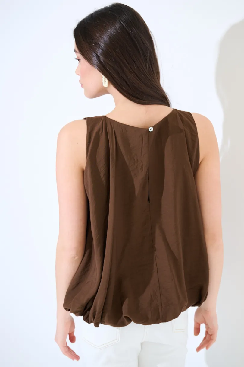 Best KIKISIX TOP BALLOON CON BOTTONE DT COFFEE