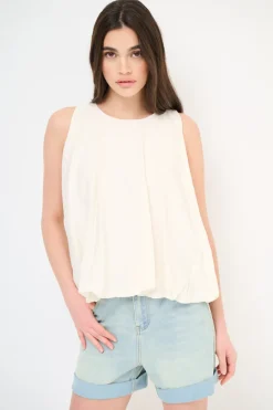 Hot KIKISIX TOP BALLOON CON BOTTONE DT BURRO