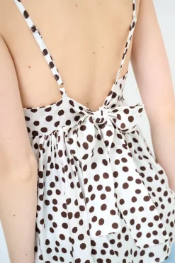 Online KIKISIX TOP CANOTTA CON LACCIO DT MORO