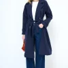 Online KIKISIX TRENCH CLASSICO CON CINTURA E FODERA RIGA BLU