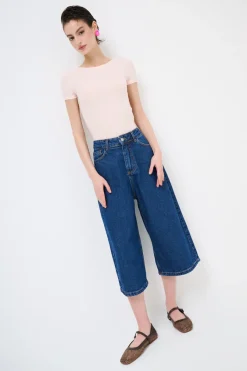 Outlet KIKISIX T-SHIRT MANICA CORTA BASICO SETA ROSA