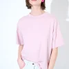 Fashion KIKISIX T-SHIRT OVER TINTO CAPO ROSA