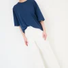 Hot KIKISIX T-SHIRT OVERSIZE LUNGA BLU