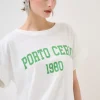 Sale KIKISIX T-SHIRT SCRITTA PORTO CERVO 1980 VERDE