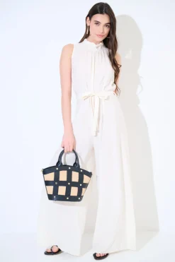 Clearance KIKISIX TUTA PALAZZO CON FIOCCO DIETRO BURRO